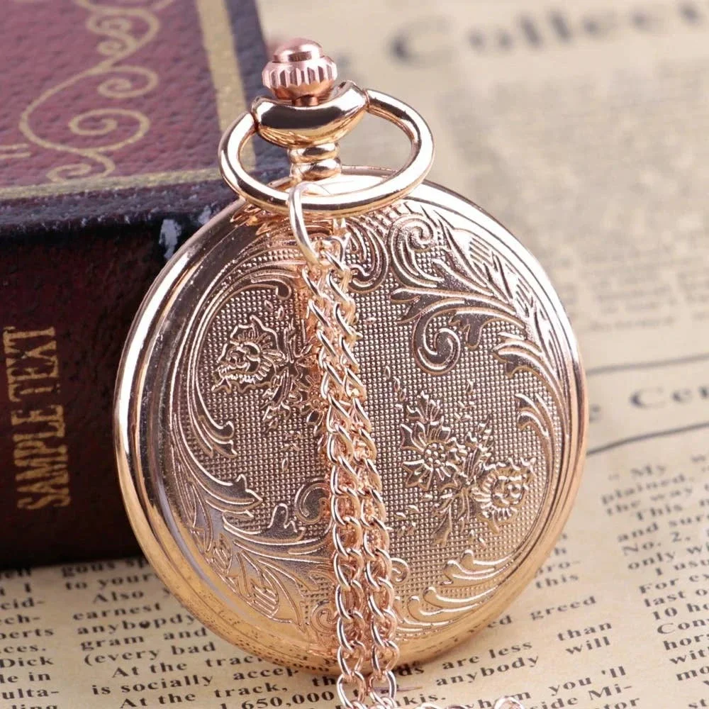 Owl Crystal NEW Pocket Watch Copper Tone Jewel Encrusted Gift Owls Bird - Picture 4 of 4